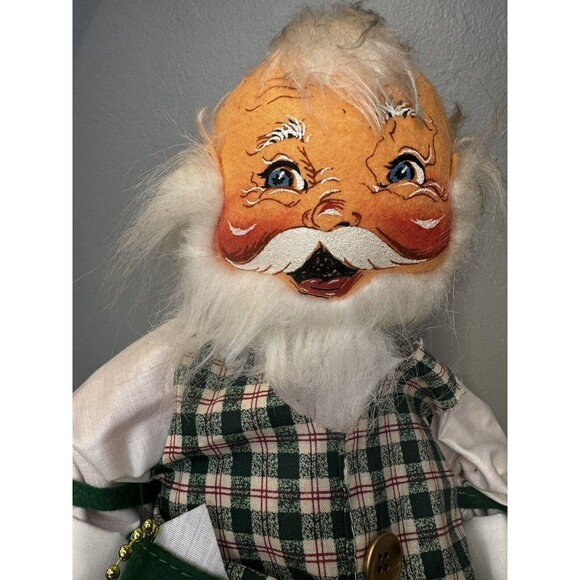 Annalee Mobilitee Doll 18" Santa Claus Christmas Card Holder with Sack 1995 - Picture 4 of 16